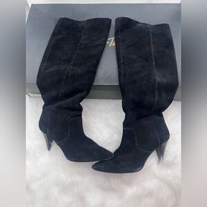 Lord & Taylor Black Heeled Boots